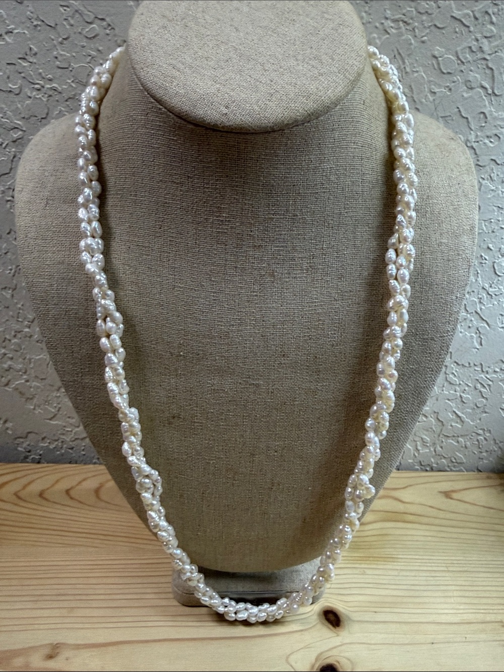 Fashion Jewelry Cream Twisted Pearl Necklace - Women's Jewelry